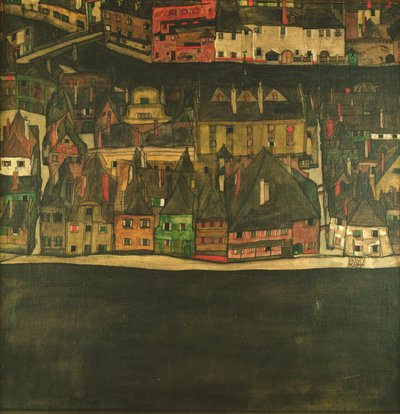 Krumau on the Moldau, The Small City by Egon Schiele